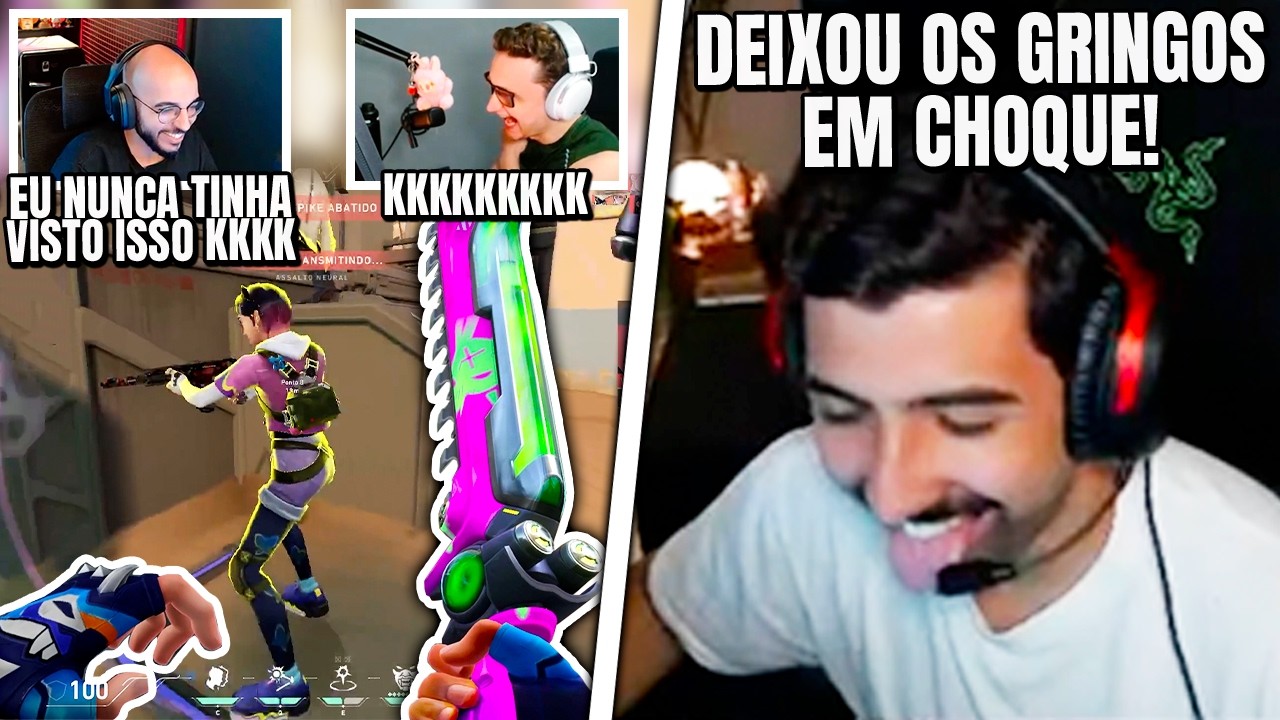 CORTEZIA IMPRESSIONOU OS GRINGOS COM JOGADA! SACY PASSOU MAL DE RIR COM O LULA – VALORANT CLIPS