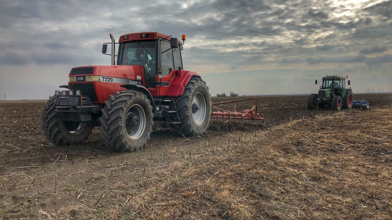 Pregătire Pat Germinativ cu Case 7220 și Fendt 614 Lsa