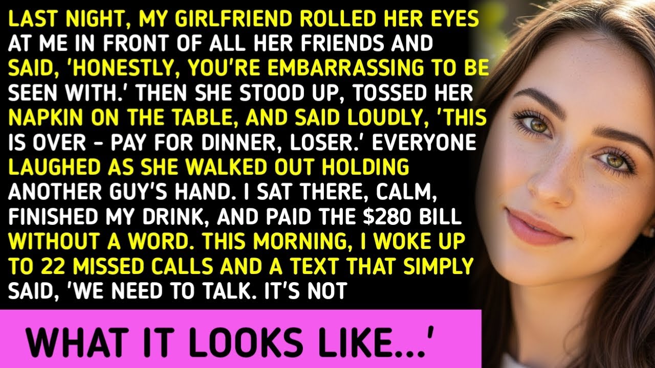 Last Night, My Girlfriend Rolled Her Eyes At Me In Front Of All Her Friends And Said, 'Honestly, You