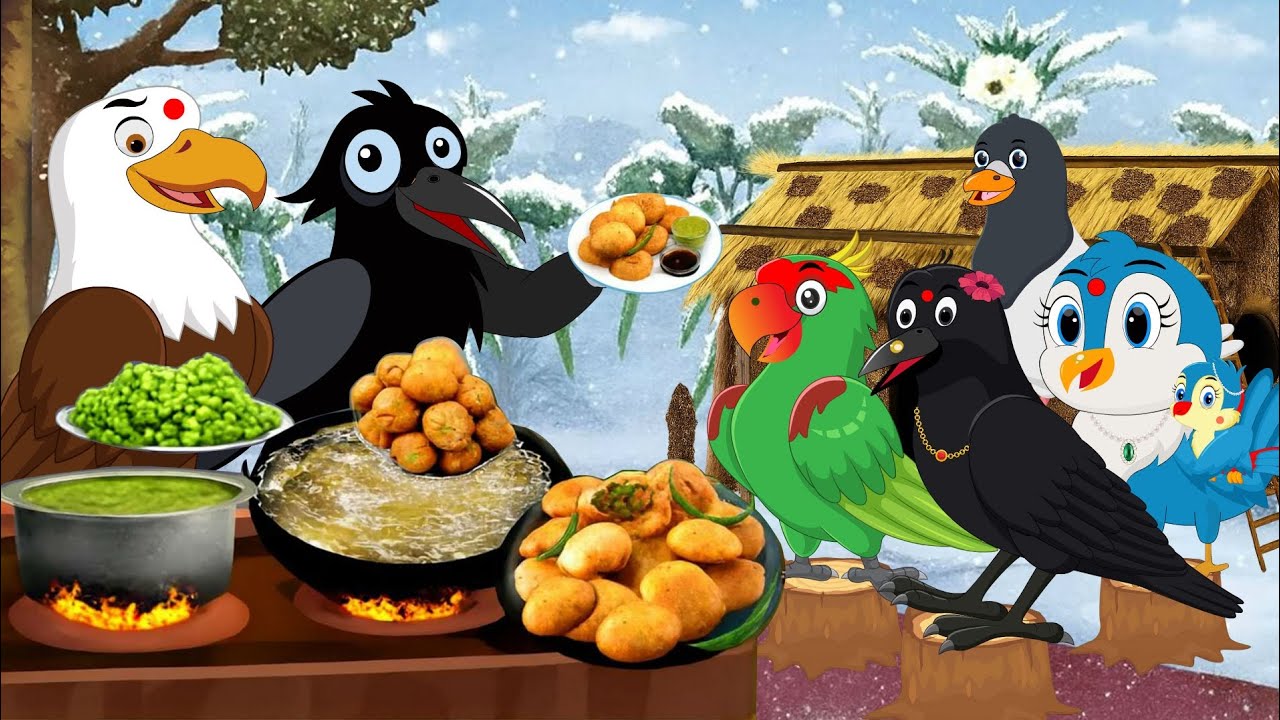 आचार परांठा बेचने वाला कौवा | crow selling pickle paratha | moral stories| Hindi kahaniya 