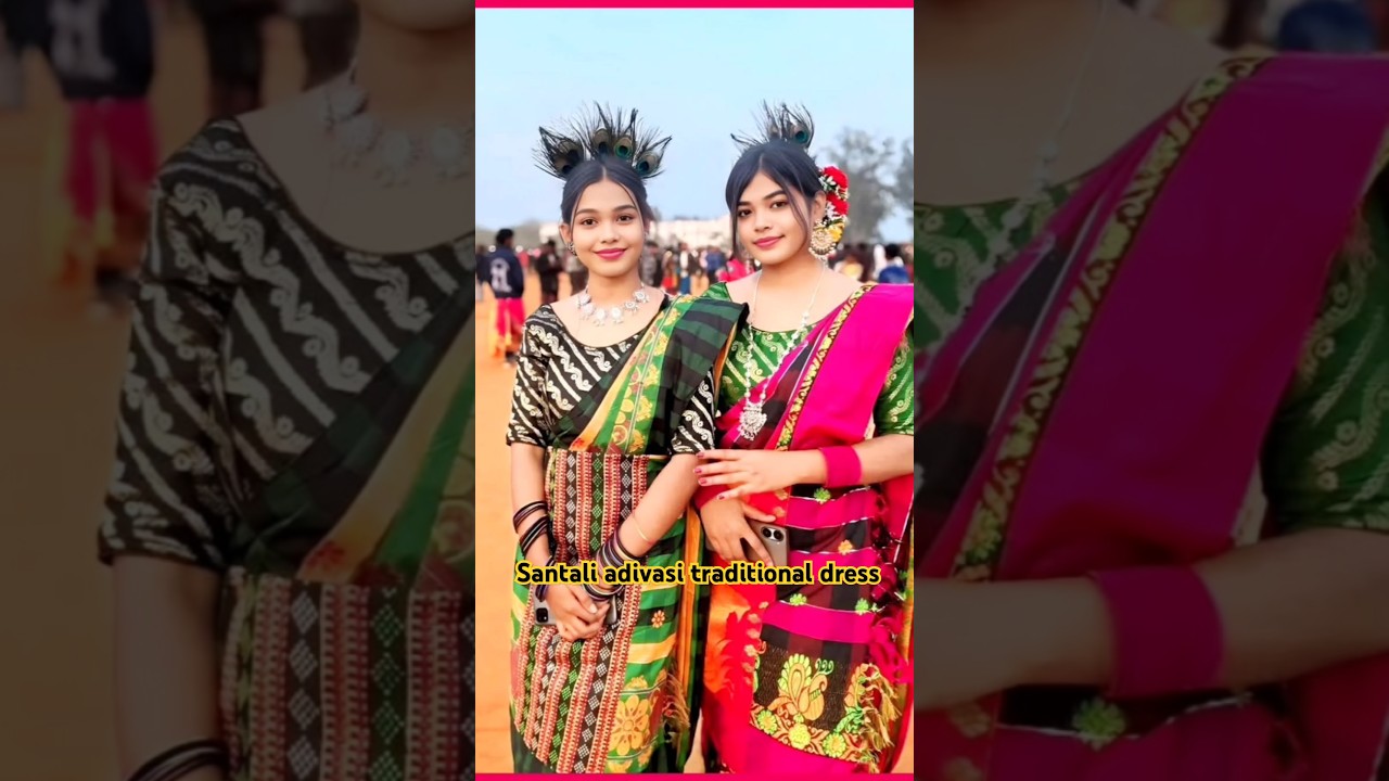Santali traditional dress || adivasi culture #hemantsoren #jmm #adivasi  #kalpanasoren
