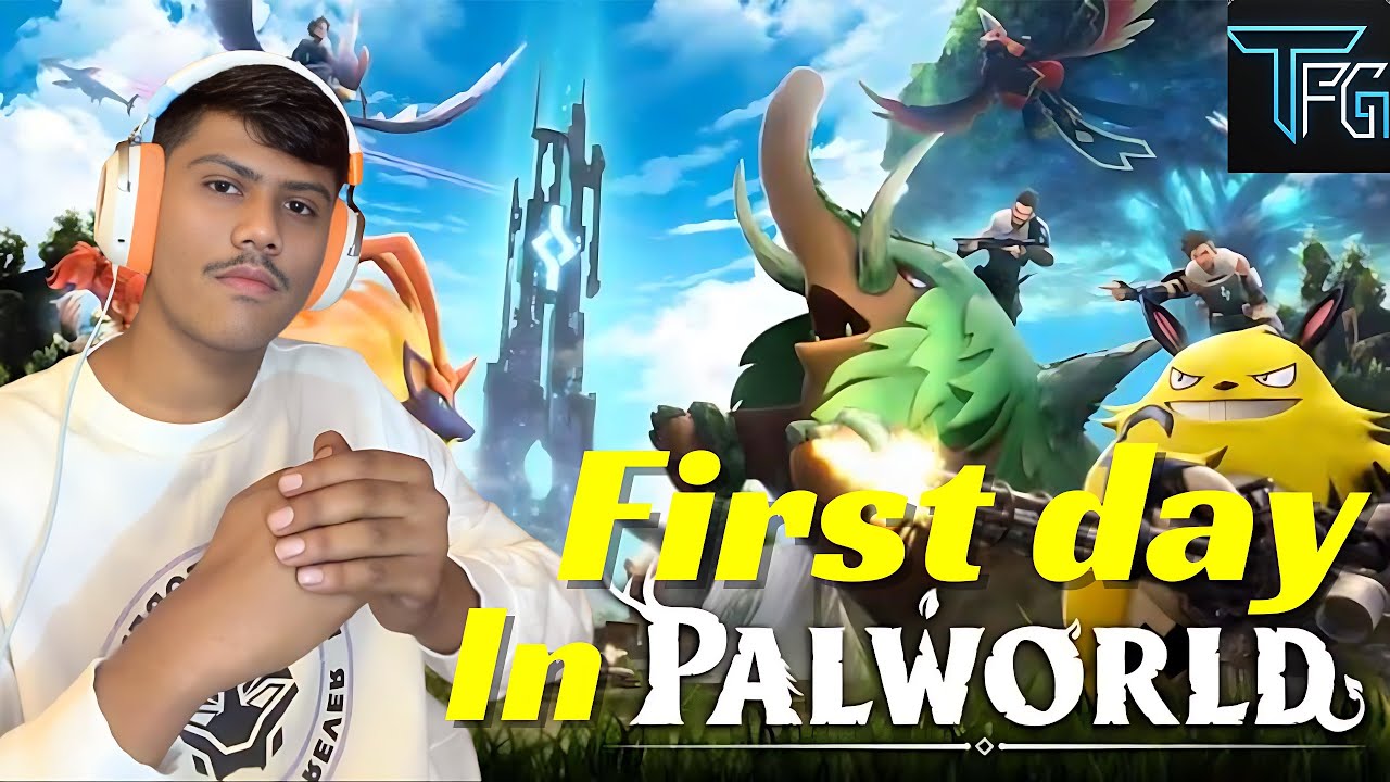 First Day in Pokémon world / pal world Catching Powerful Pals & Crazy Survival Gameplay!