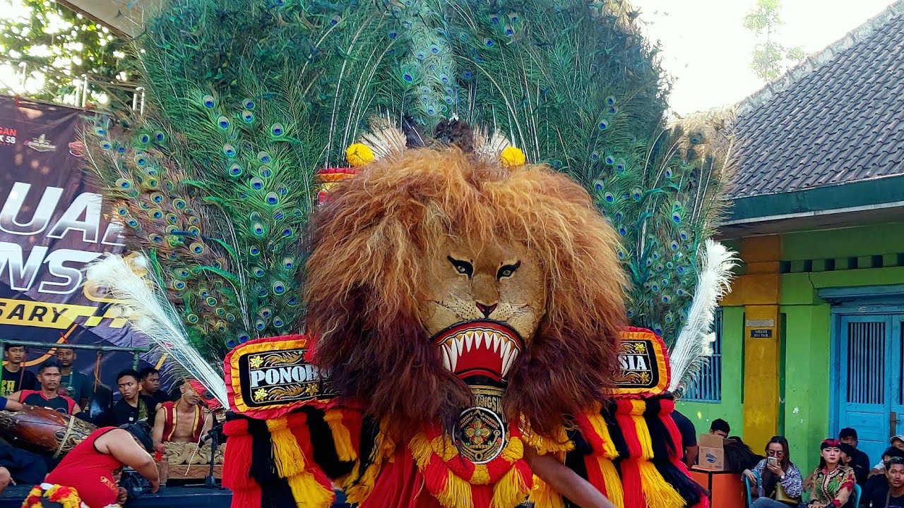 Hebat Banget.!! Atraksi DUEL Gulung Barongan Kriwol Reog Ponorogo GEGERKAN Kelurahan Banyudono
