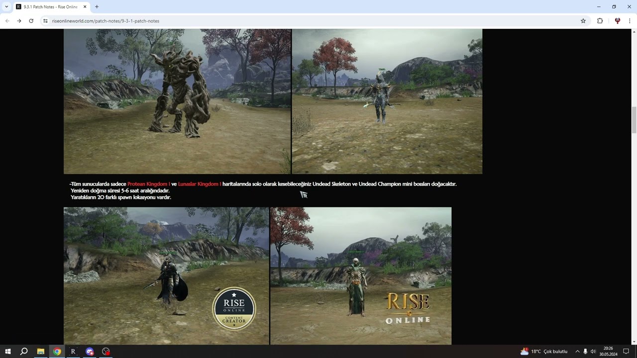 RİSE ONLİNE WORLD - 9.3.1. PATCH NOTLARI - OYUNU NE YÖNDE ETKİLER -