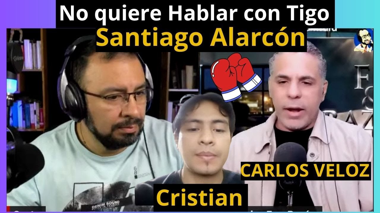 Santiago Alarcón No quiere Hablar con CARLOS VELOZ Y Cristian Izquierdo (QUE PASO)