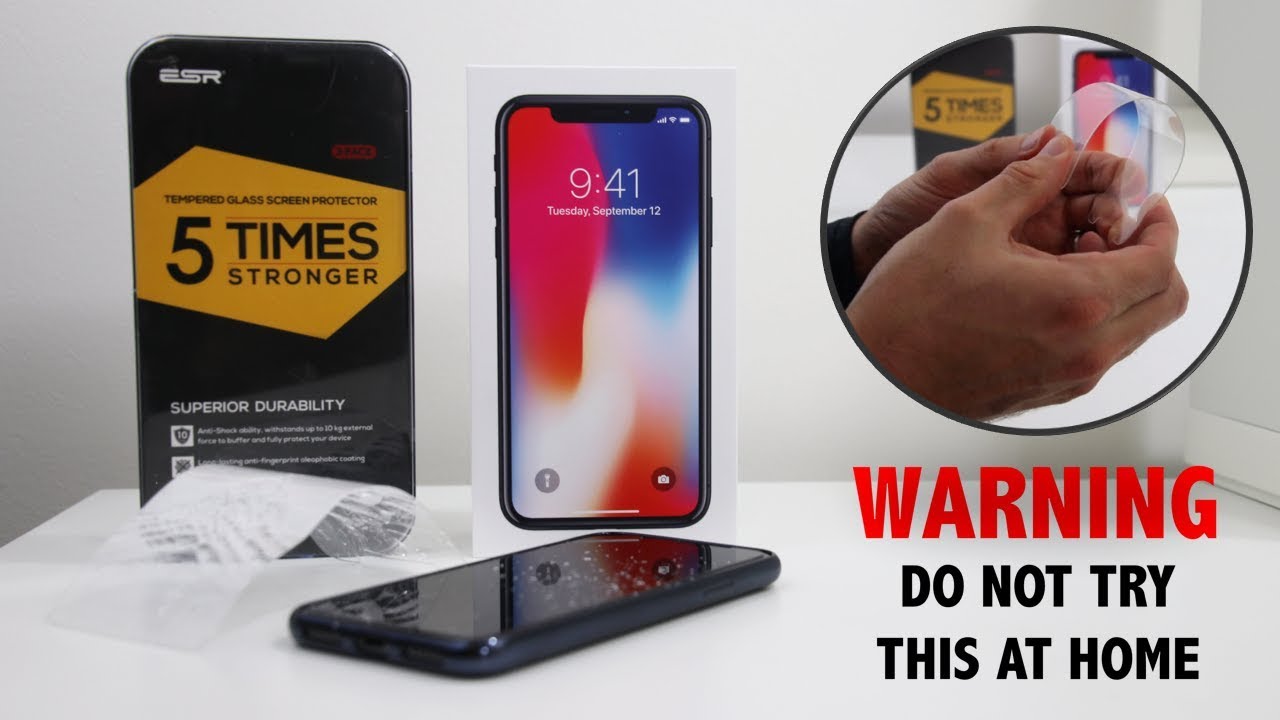 Best iPhone X Screen Protector - ERS Tempered Glass - DO NOT TRY THIS AT HOME