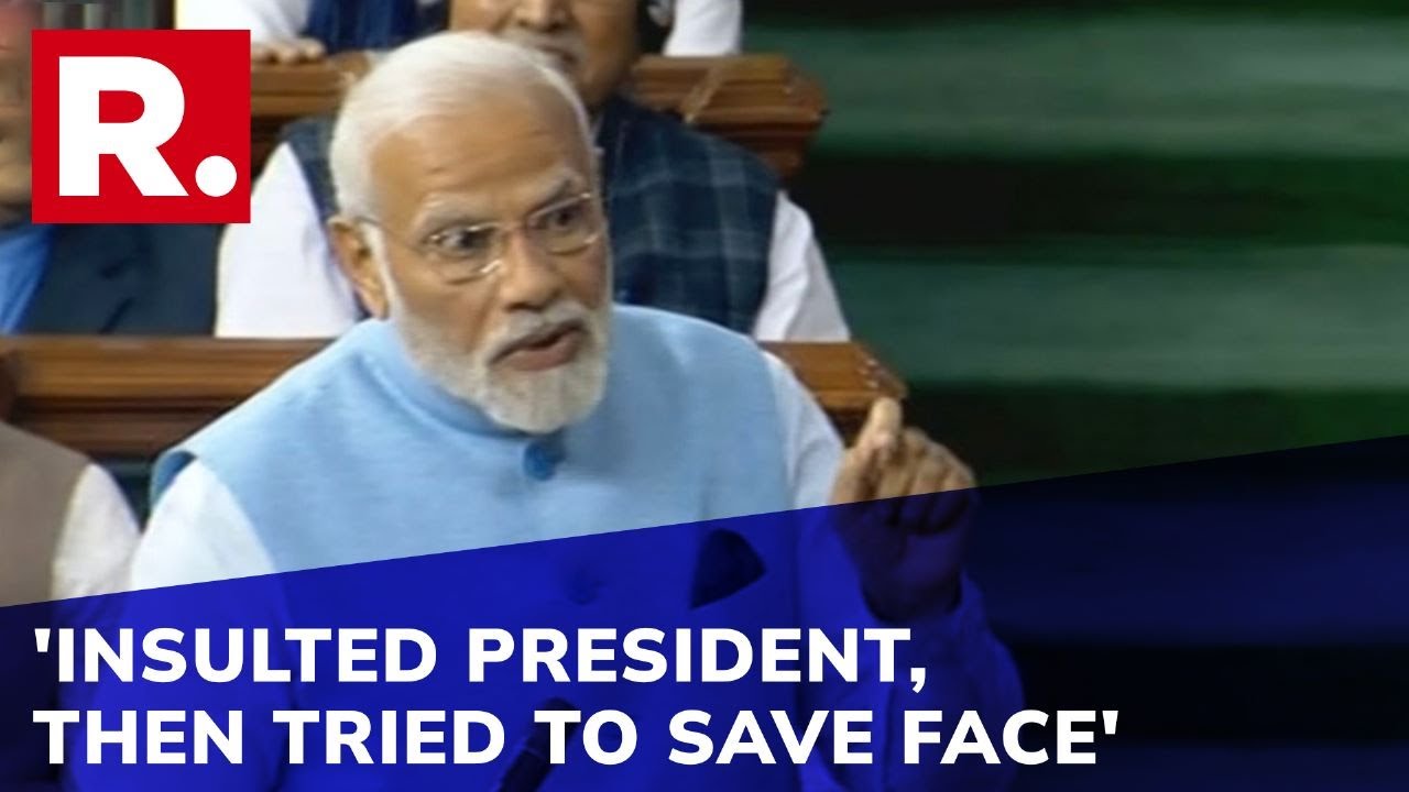 PM Modi Demands Apology Over Remark Against President Murmu