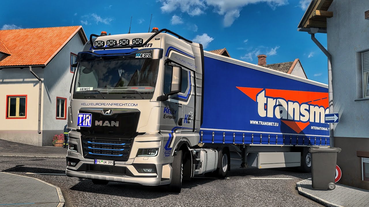 Narrow Village Streets To Beautiful Countryside Through Germany | #ets2 1.54