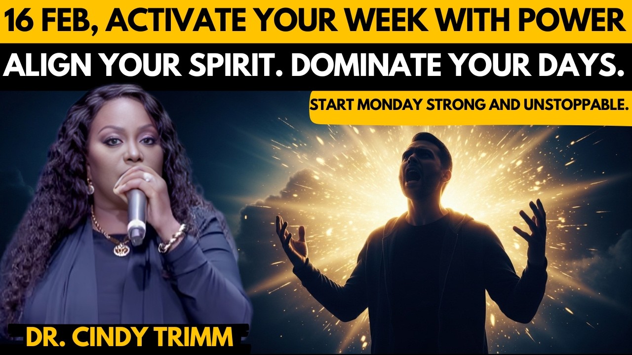 MONDAY, February 16, 2026—ATOMIC PRAYER FOR WEEKLY STRENGTH, FOCUS & SPIRITUAL ALIGNMENT | Dr. Cindy