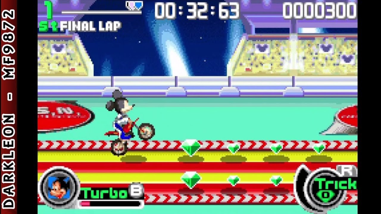 Game Boy Advance - Disney Sports - Motocross © 2003 Konami - Gameplay