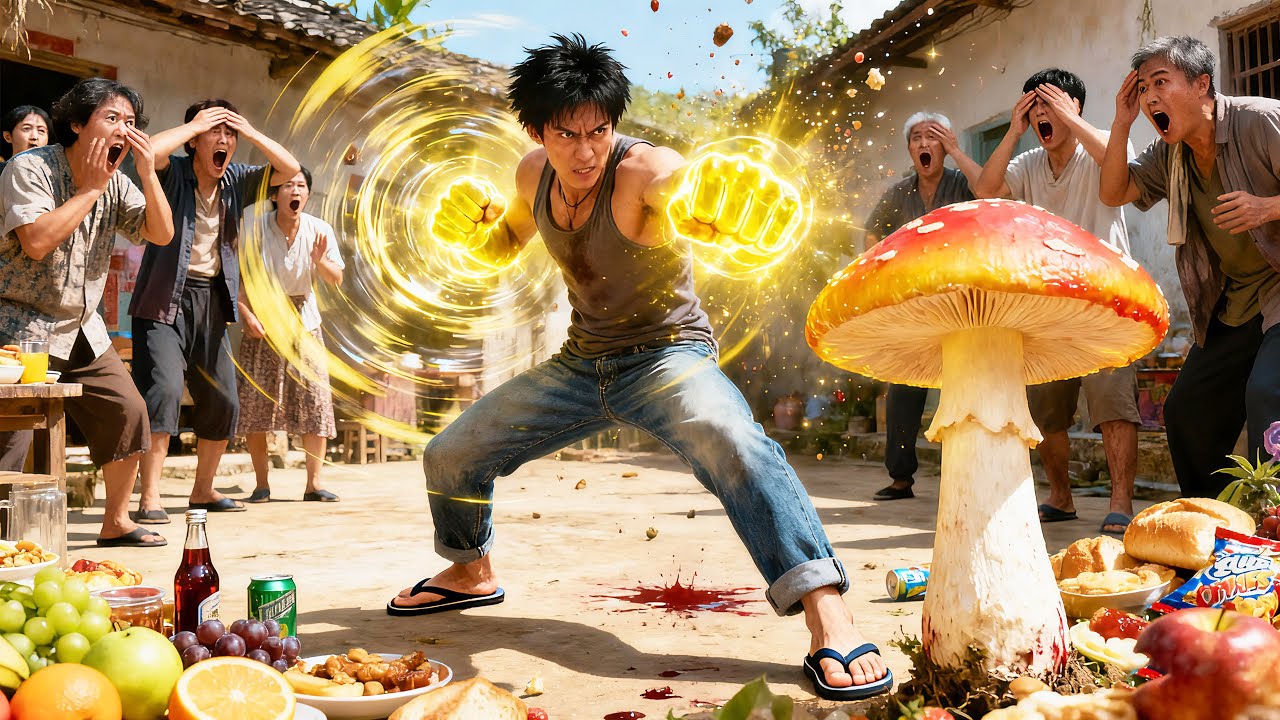 Reborn into a famine era, he uses secret treasure fertilizer to grow giant, life-saving food!
