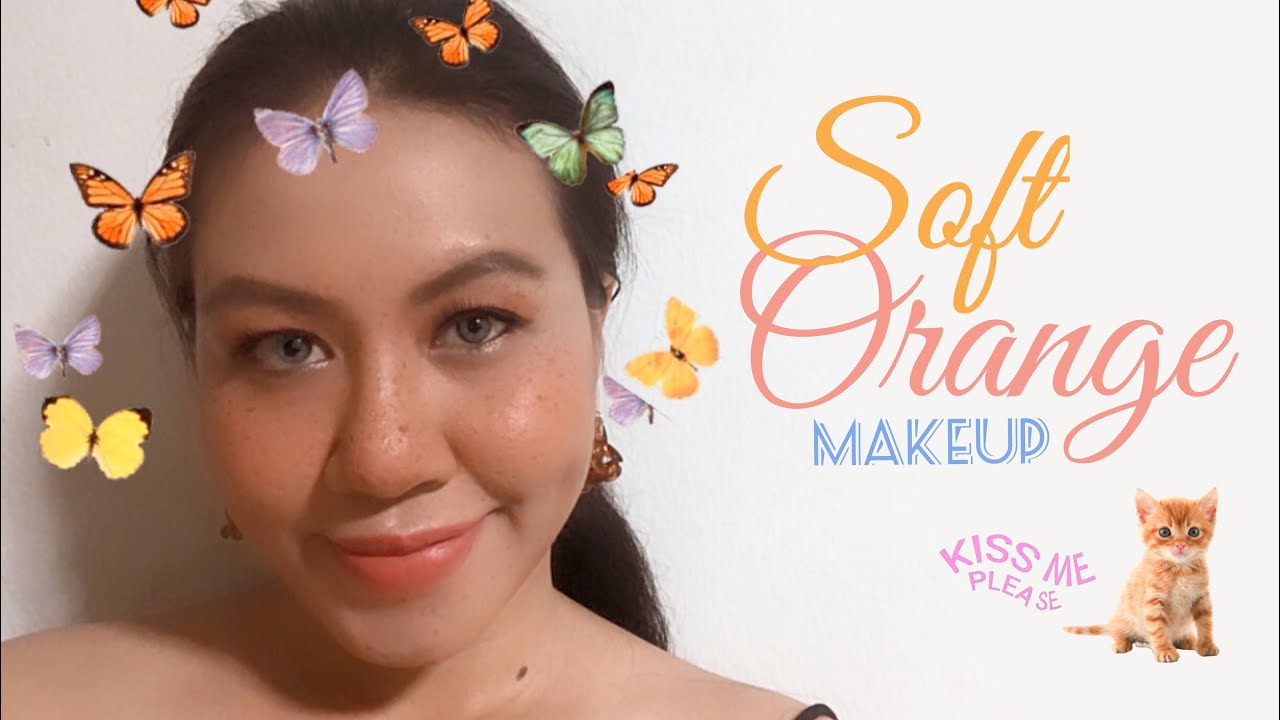 Soft Orange Makeup For Dating Your Crush แต่งหน้าลุคส้มอ่อน เดทไปกินส้มไป 🍊