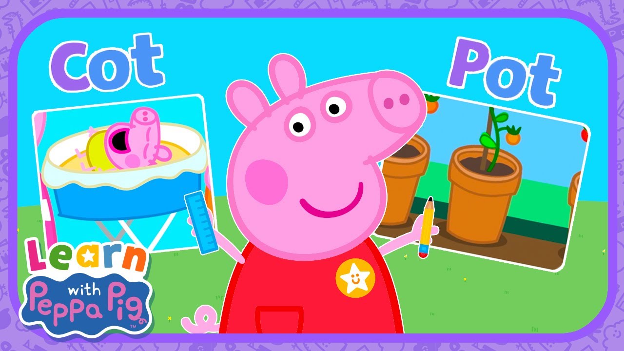 A Family Of Words With Peppa Pig 👨&zwj;👩&zwj;👧&zwj;👦 Educational Videos for Kids 📚 Learn With Peppa Pig