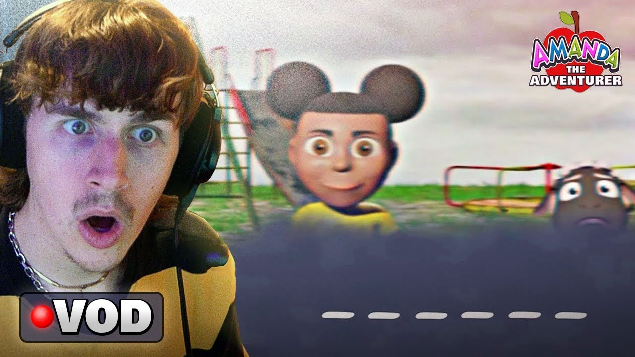Kryoz gets entranced by a children's show (Amanda the Adventurer)