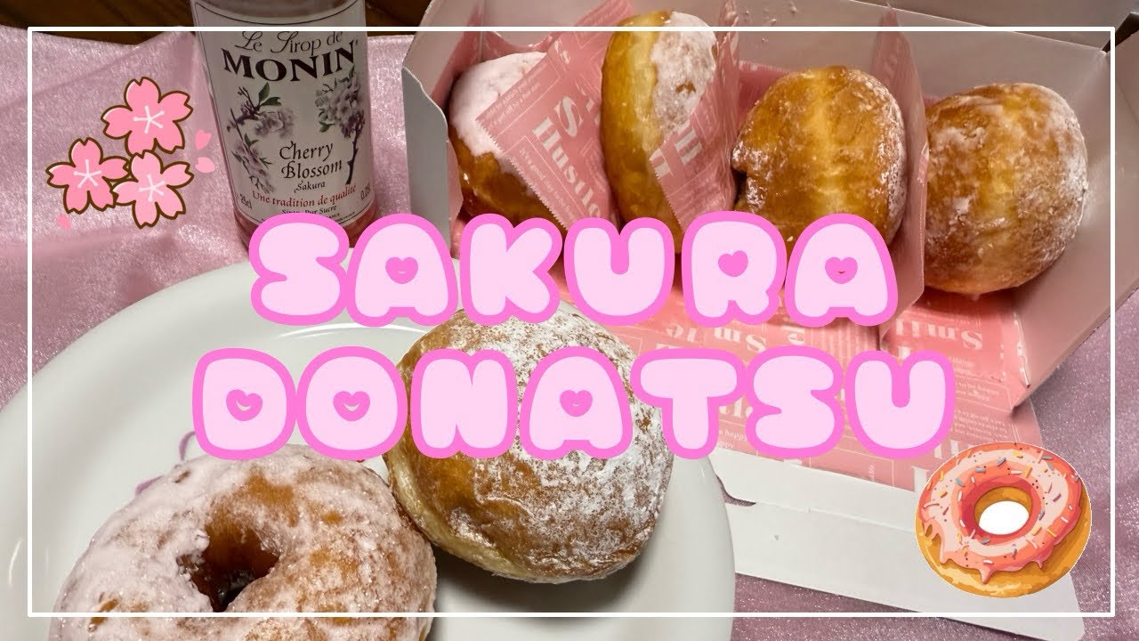 【春が来た】桜ドーナツ2種類の作り方🌸🍩