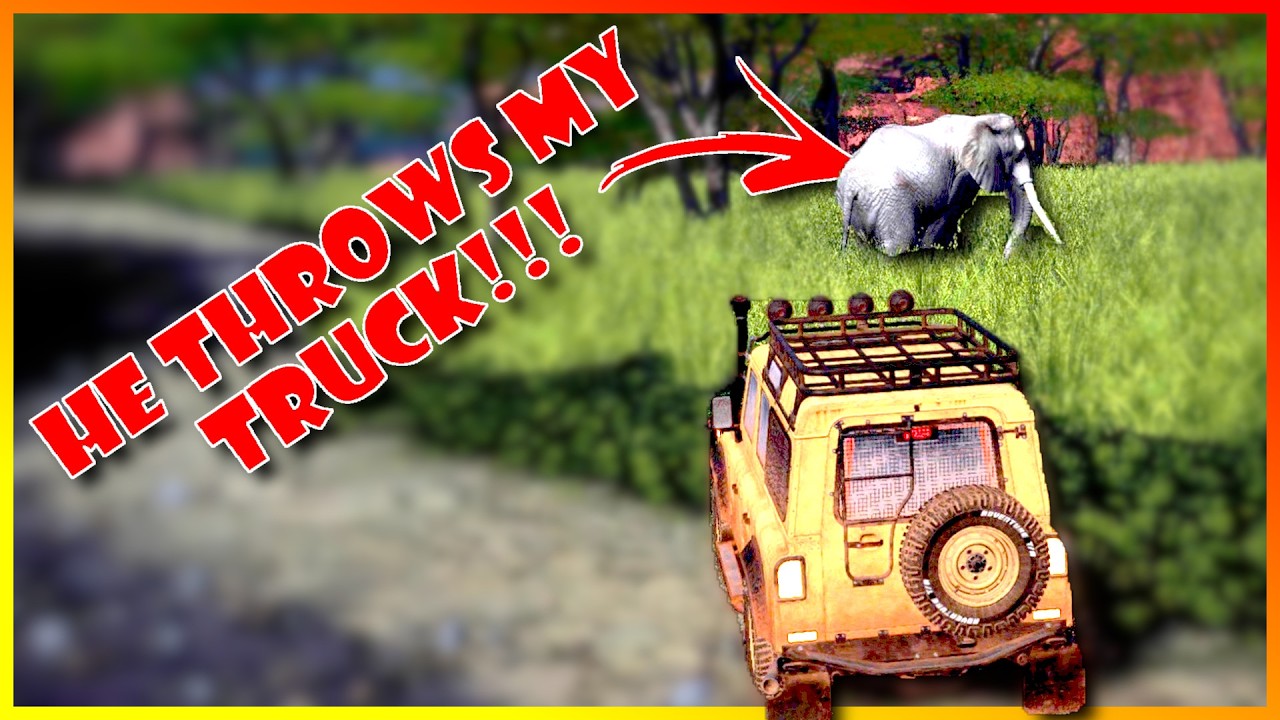 An Elephant threw my Truck in Ultimate Hunting!