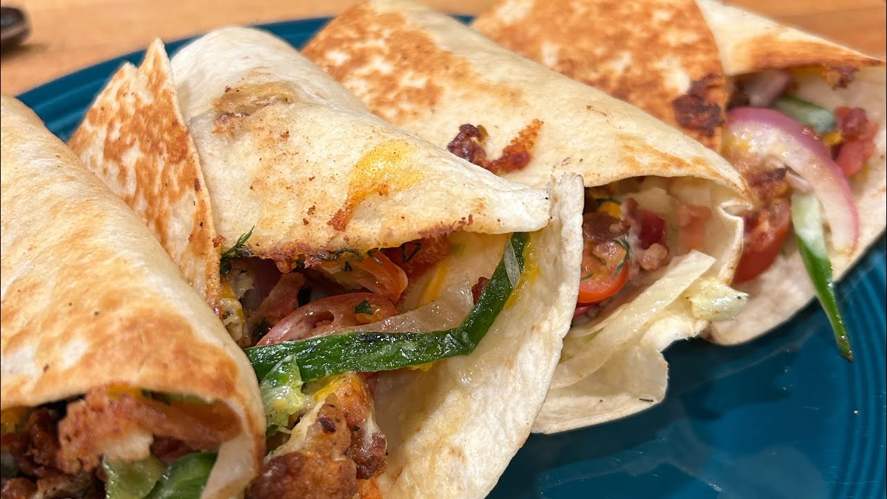 Crispy Chicken Tortilla Wraps 