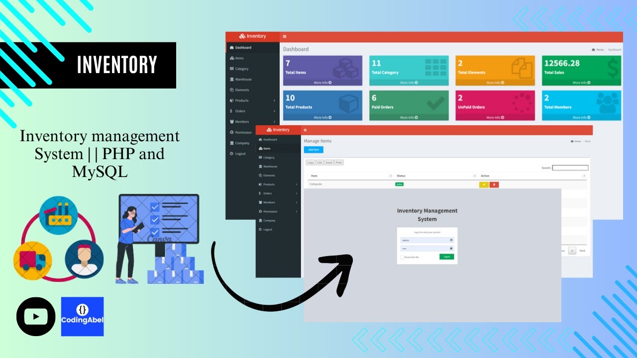 Inventory Management System in PHP and MySQL with  Source code - Download