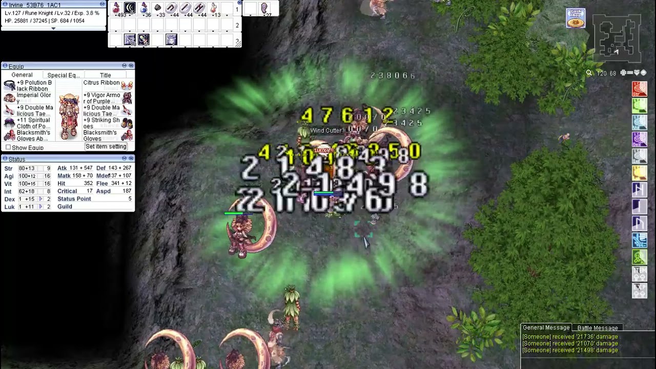 IRO Rune Knight Wind Cutter Leveling Gears and Stats Guide