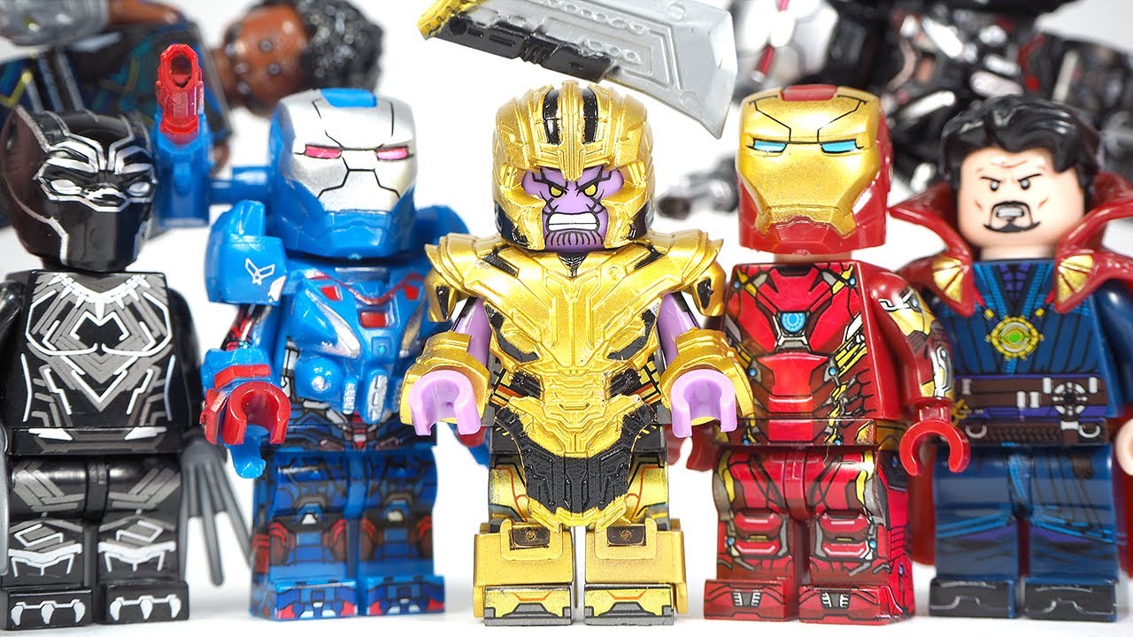Lego Avengers Endgame Final Battle Thanos Iron Man Doctor Strange War Machine Unofficial Minifigures