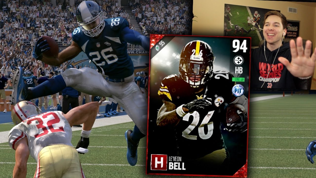 BEST TOUCHDOWN EVER!! 94 OVERALL MOTM BELL! MADDEN 17 ULTIMATE TEAM