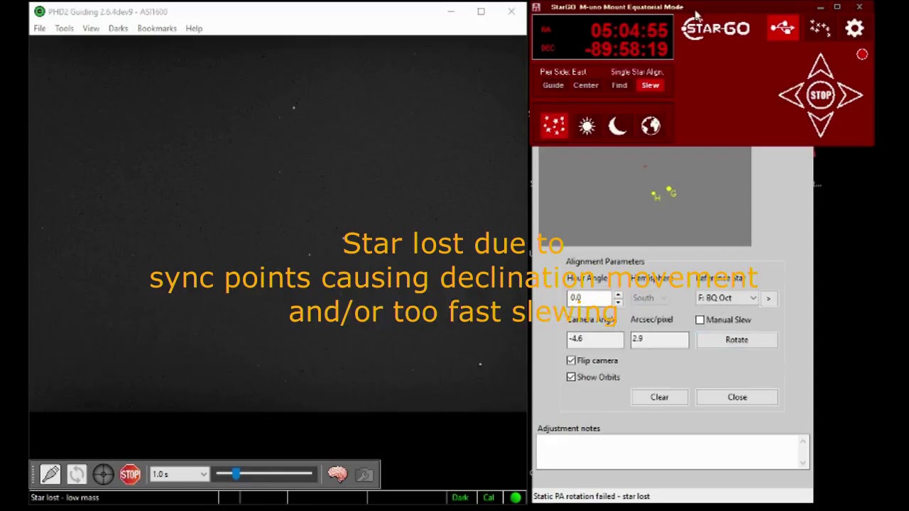PHD2 Polar Alignment Tutorial #4: SPA Auto Mode