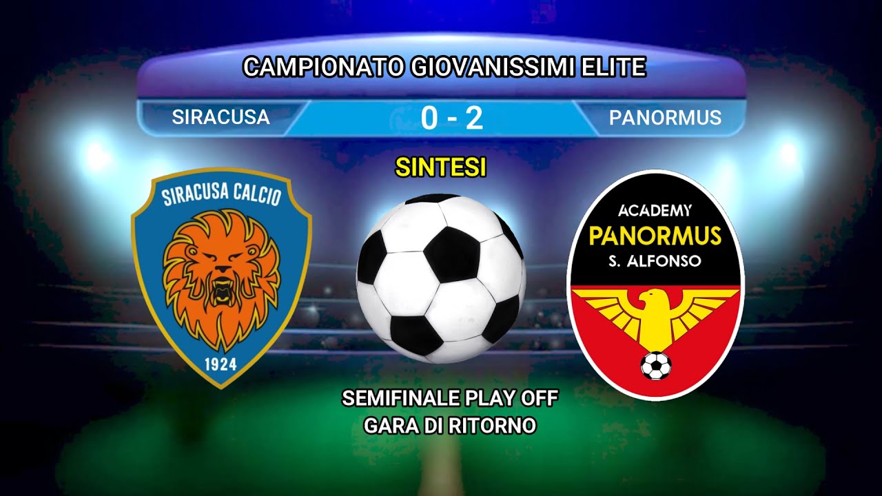 VIDEO SINTESI - SIRACUSA - PANORMUS - SEMI FINALE PLAY OFF UNDER 15 ELITE  GARA DI RITORNO 2024/2025