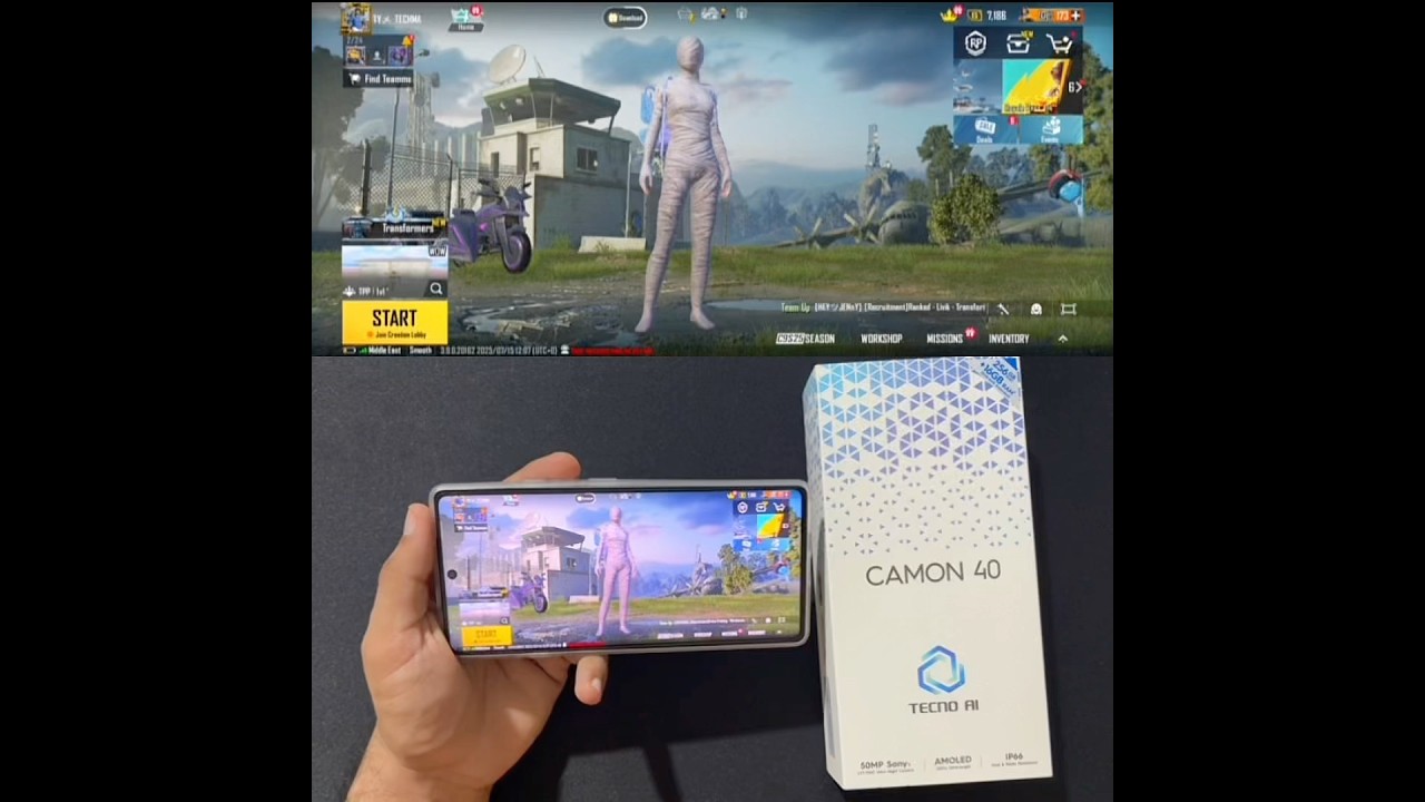 TECNO CAMON 40 60 FPS😨