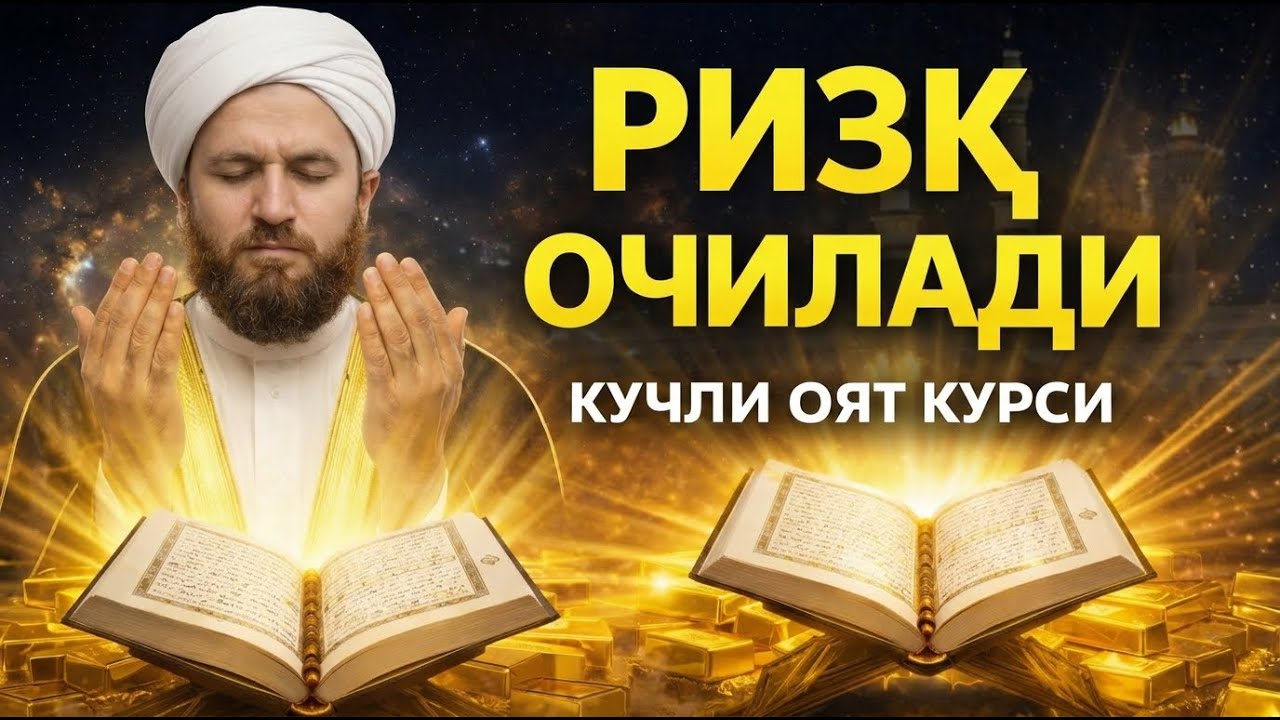 🔴 LIVE Oyat Kursi – Rizq, Mall, Uy VA Soğliq Uchun Eng Qudratli Duo |Барокко В.А. Ризк