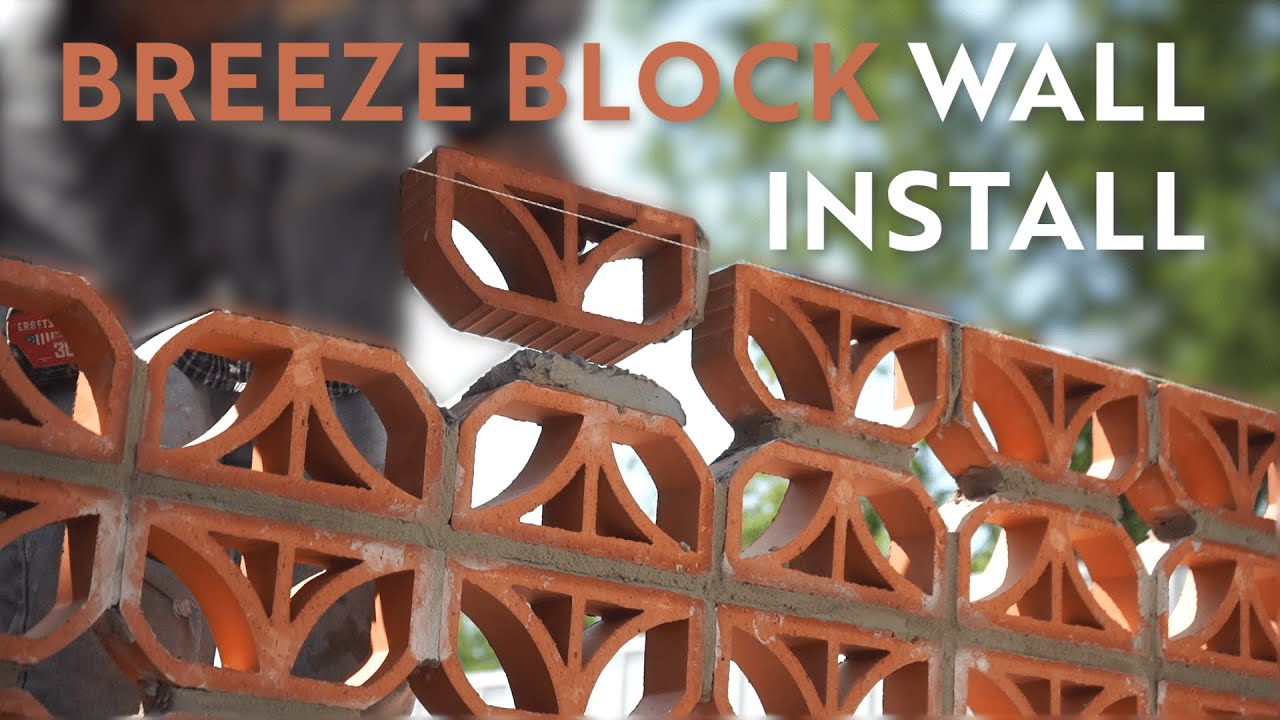 Easy Breeze Block Installation in our Austin HQ | Clay Imports