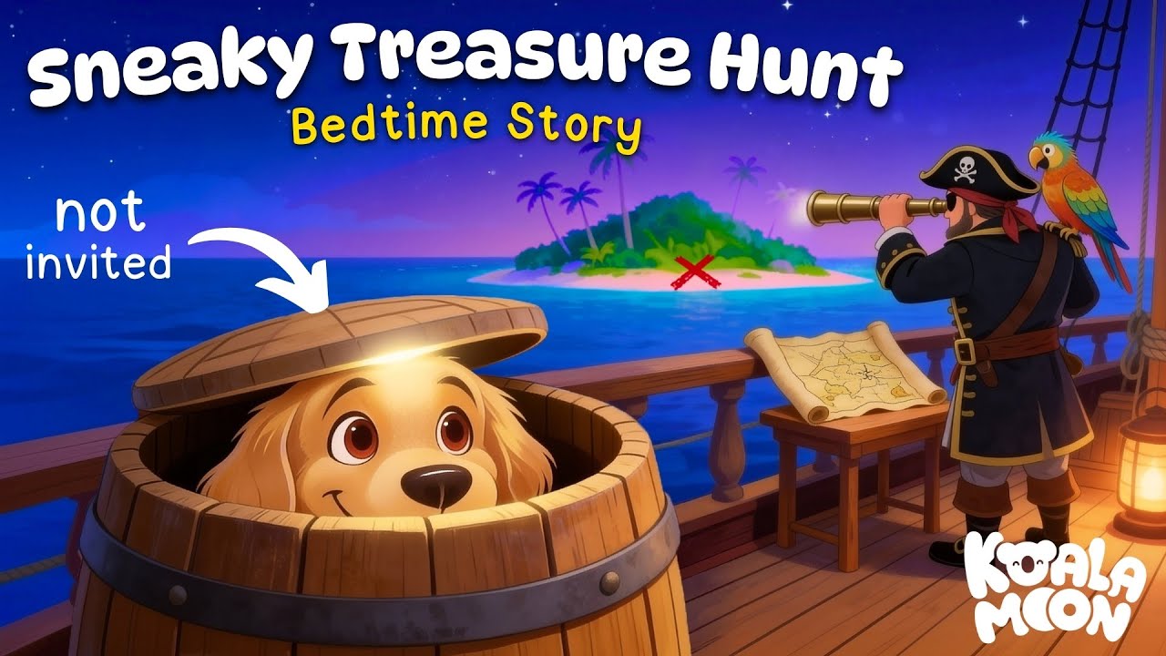 The Secret Treasure Hunt 🏴‍☠️ 🐶 Sleepy Bedtime Story for Kids 💤