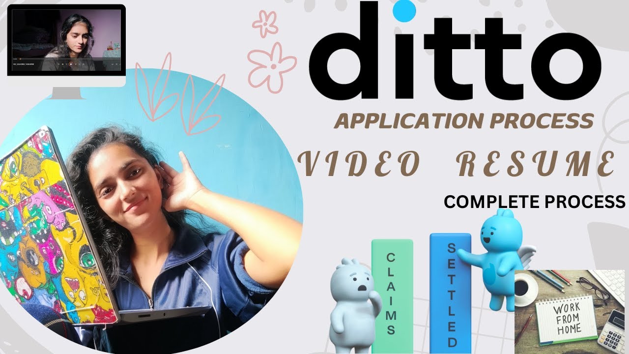 DITTO Video Resume/ Application process / Work from home/ Ditto Insurance Advisor job/