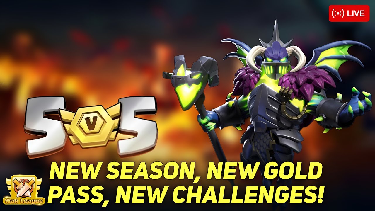 CWL Coming Soon + New Gold Pass + New Challenges | Base Visit & War Strategy LIVE