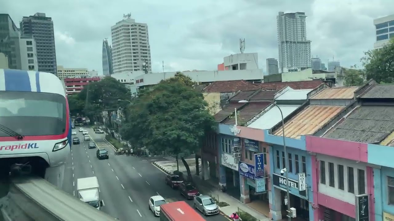Kuala Lumpur - MR8 Monorail ride from Medan Tuanku to Chow Kit (March 2023)