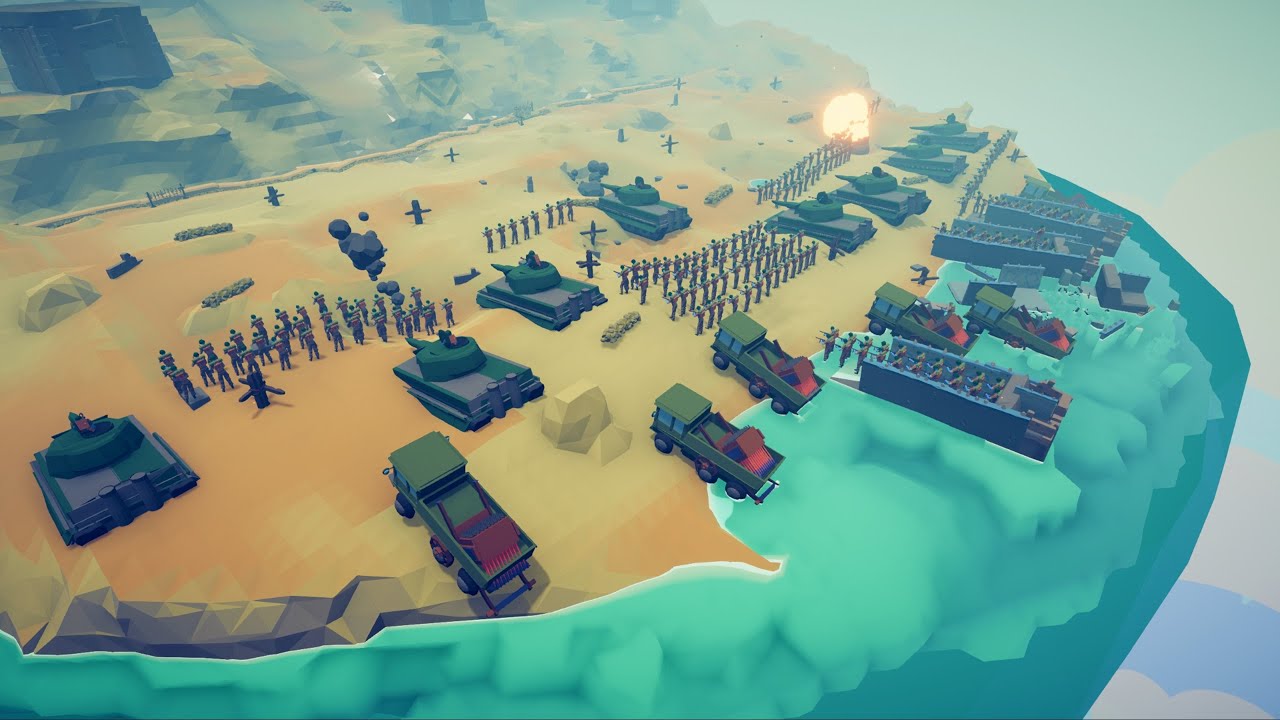 CAN 200x USA SOLDIE CAPTURE ENEMY BASE? - Totally Accurate Battle Simulator TABS