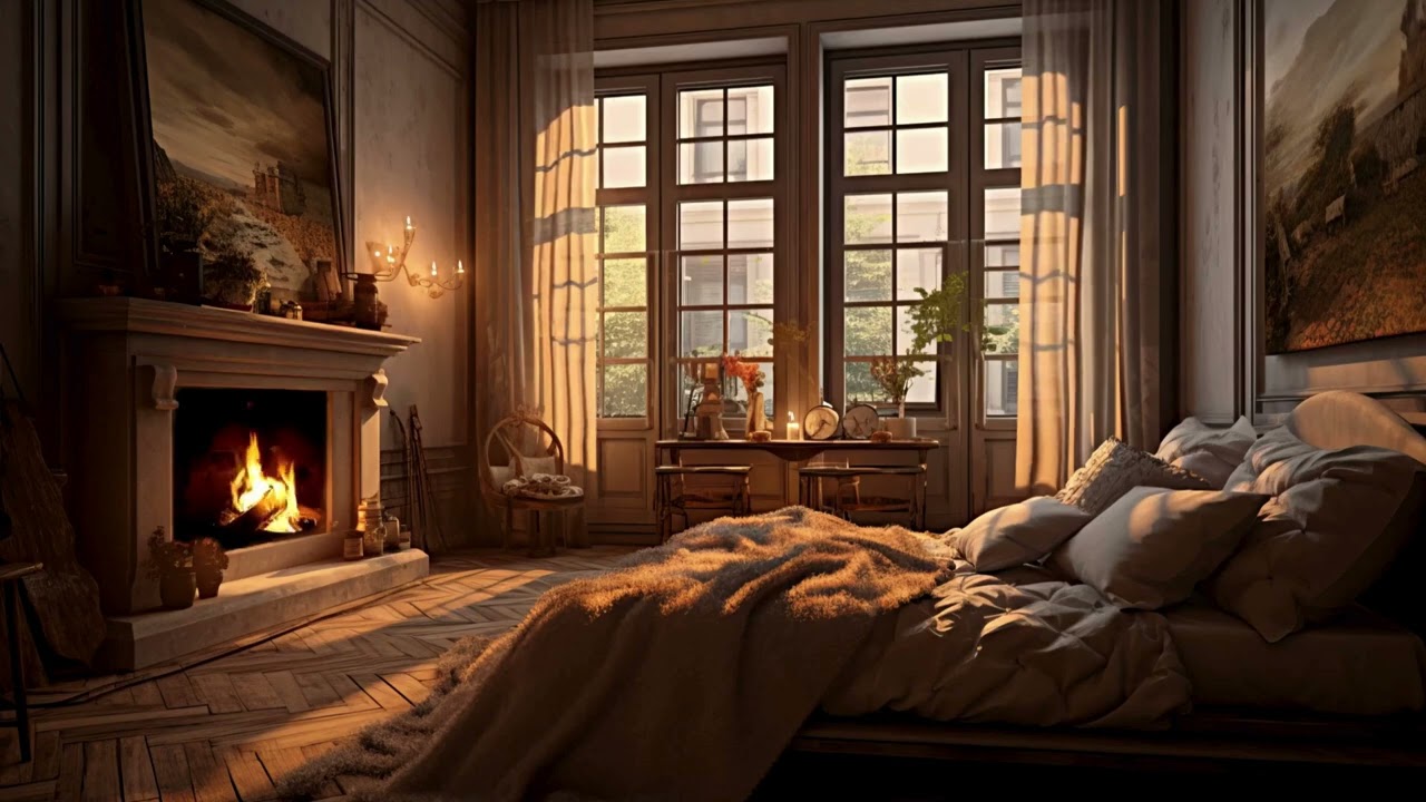 Cozy Jazz Lounge | Fireplace & Smooth Vocals