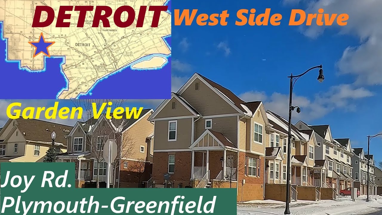 A Detroit Odyssey: Joy Rd. & Southfield To Plymouth & Greenfield. Garden View. Limited GPS narration