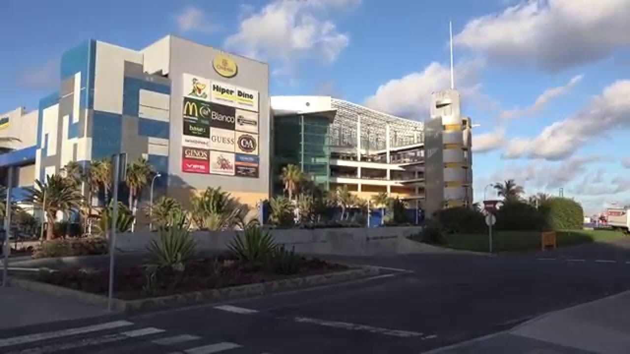 (4k) El Muelle Shopping Center in Las Palmas de Gran Canaria