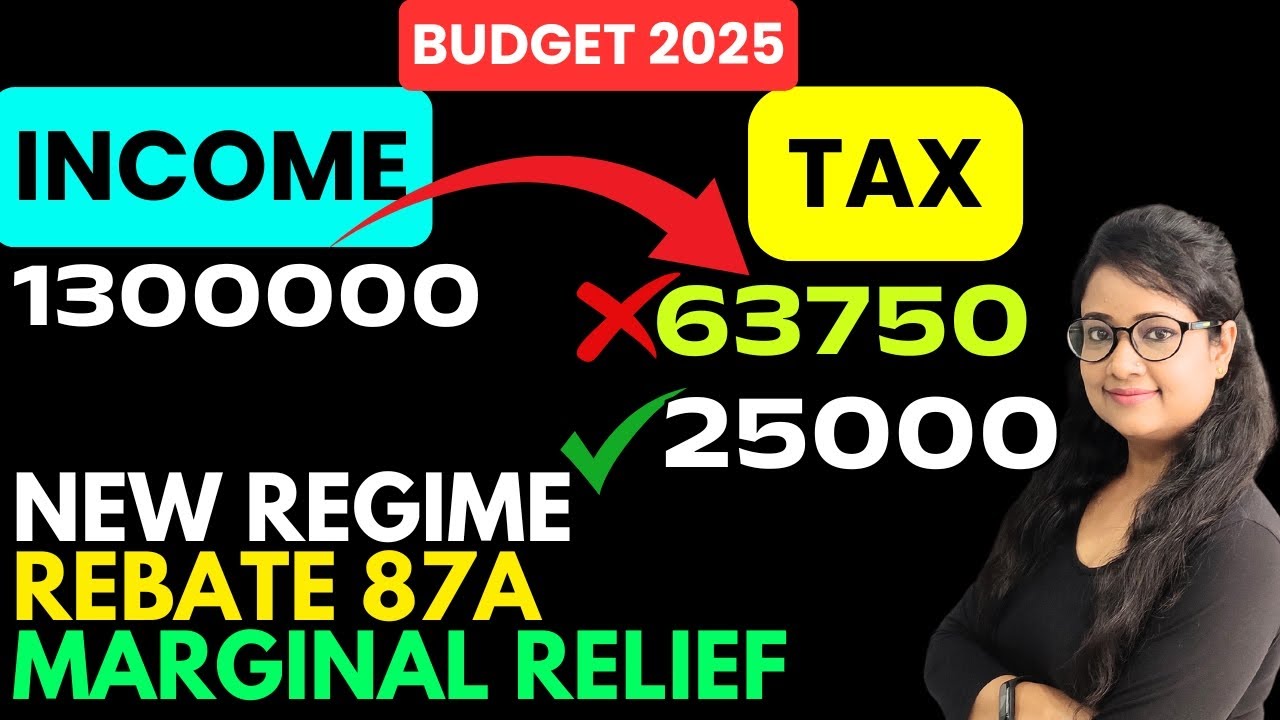 New Income Tax Calculation of Budget 2025 | New Regime| Rebate 87A | Marginal Relief | New Slab Rate