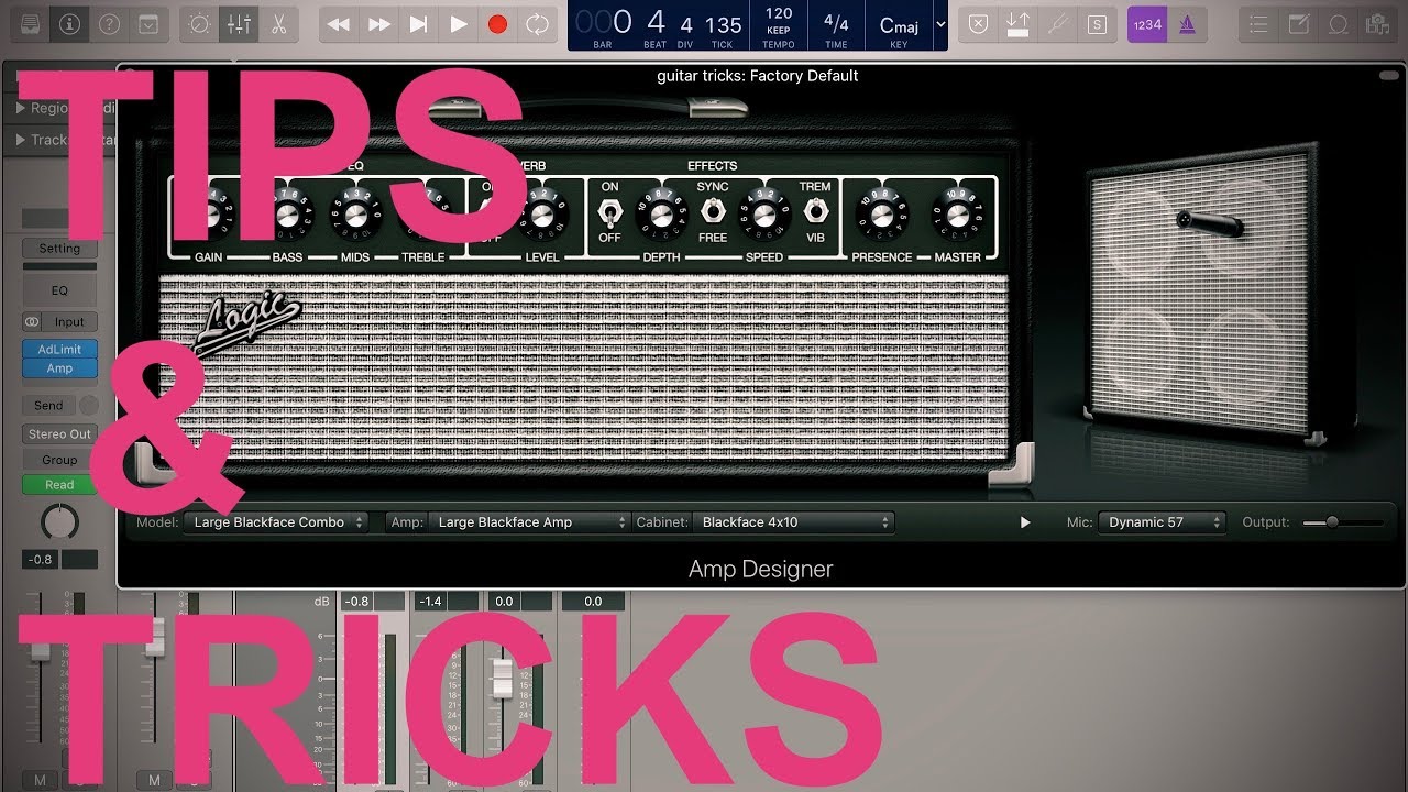 How to make a virtual amp sound awesome (in Logic)