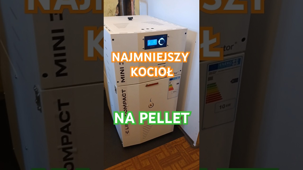 Mały piec kocioł na pellet Lidia Compact Mini 10kW #pellet #kocioł #ogrzewanie #pompaciepła #piec
