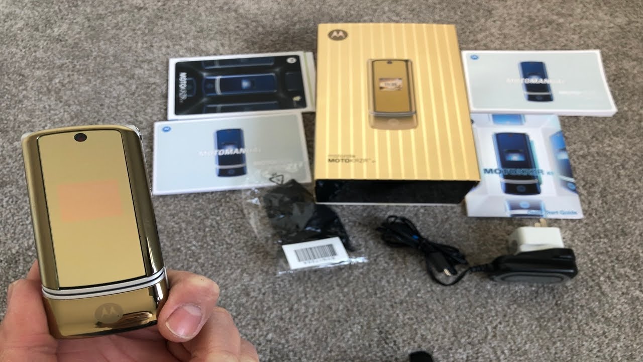 Motorola KRZR K1 Gold Unboxing & review | Vintage Phones Collection