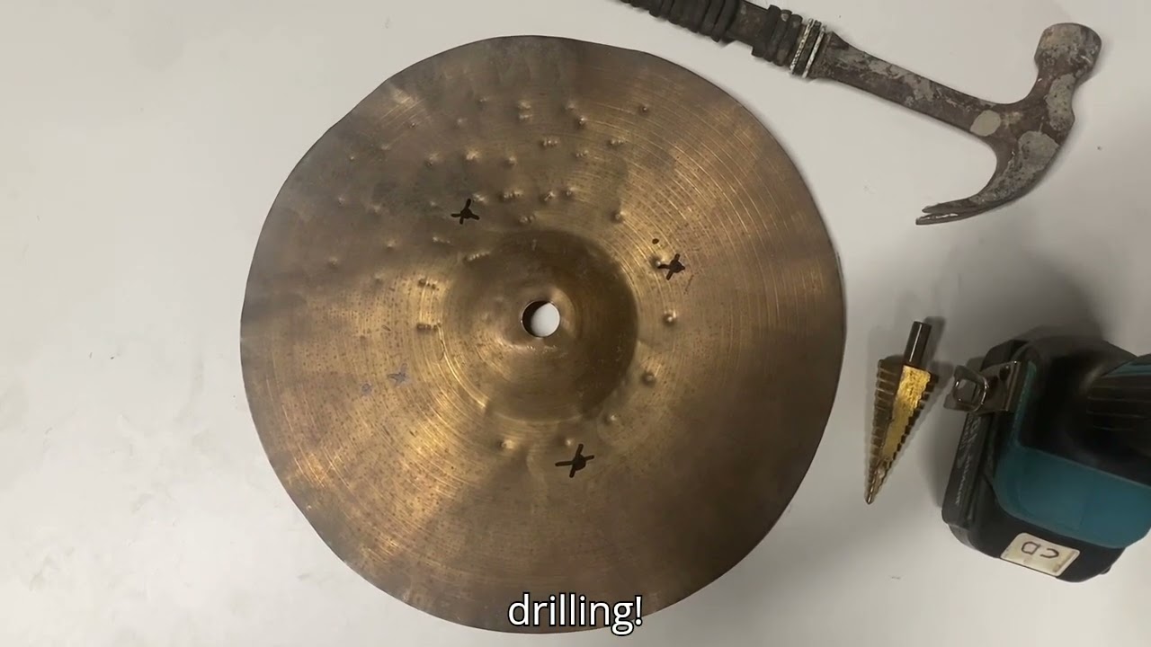 Turning a brass cymbal into a Trash Crash!