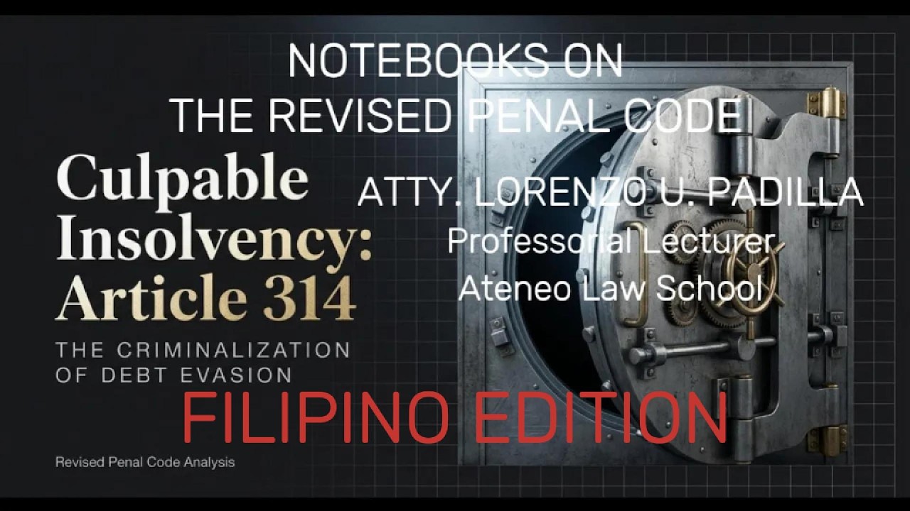 CULPABLE INSOLVENCY   FILIPINO EDITION