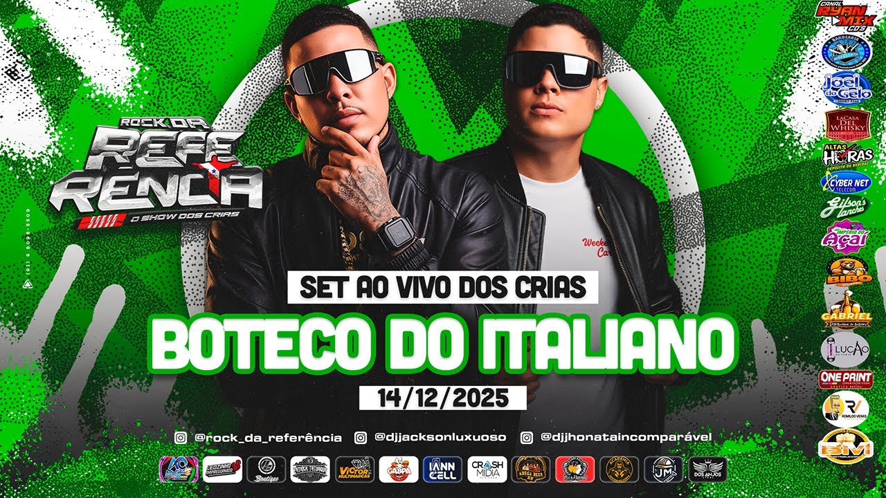 AO VIVO ROCK DA REFER&Ecirc;NCIA SHOW DOS CRIAS - BOTECO DO ITALIANO 14-12-2025