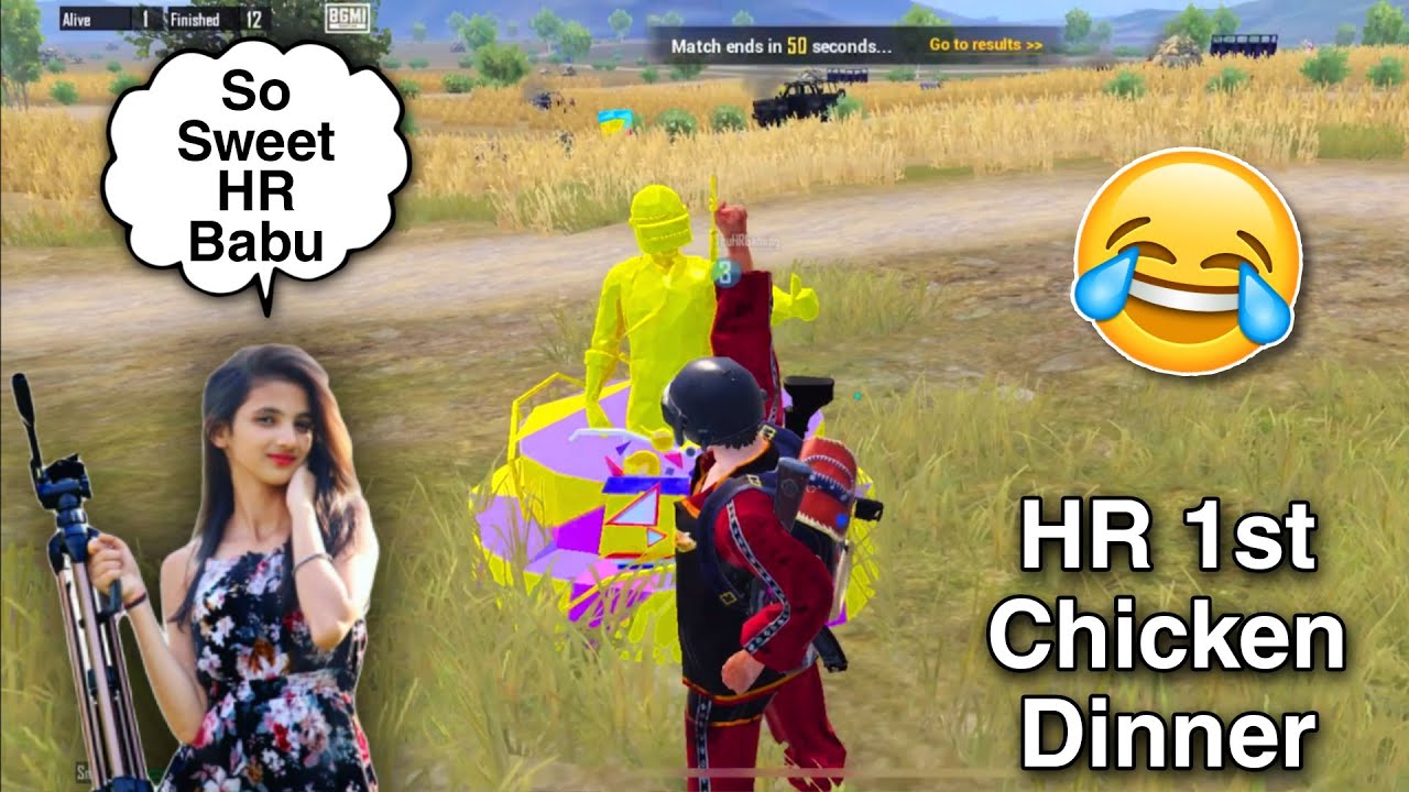 HR 1st Time Chicken Dinner Liya 1vs4 🤣Try Not Laugh Challenge 😂