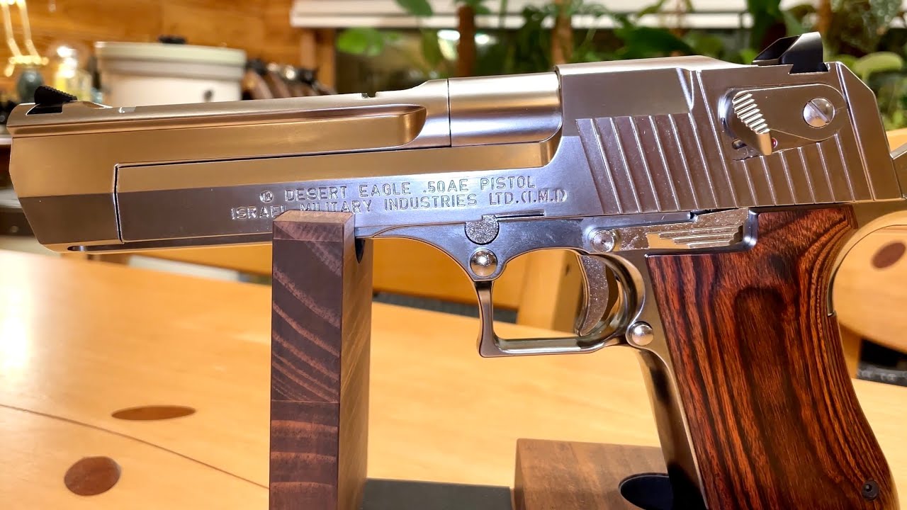 DESERT EAGLE .50AE / Chrome Stainless / Wood Grip (Tokyo Marui)
