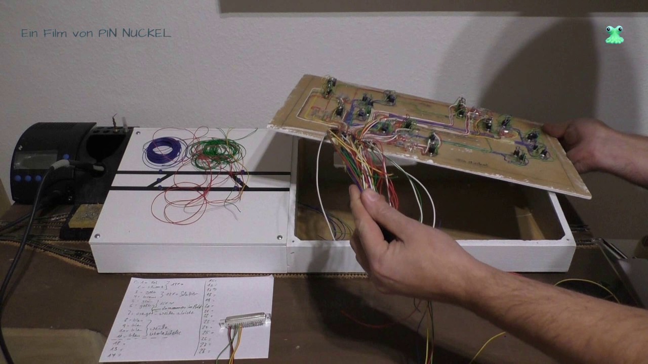 Modellbahn Spur N / 1:160 -  Teil 28 - Gleisbildstellpult bauen (Tutorial) Stellpult Abstellbahnhof