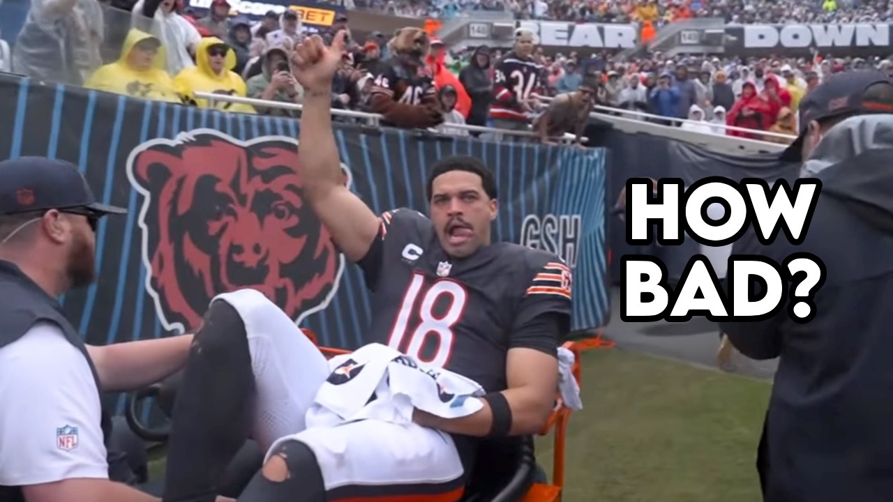 Caleb Williams Carted Off with Painful Leg Injury - Doctor Explains