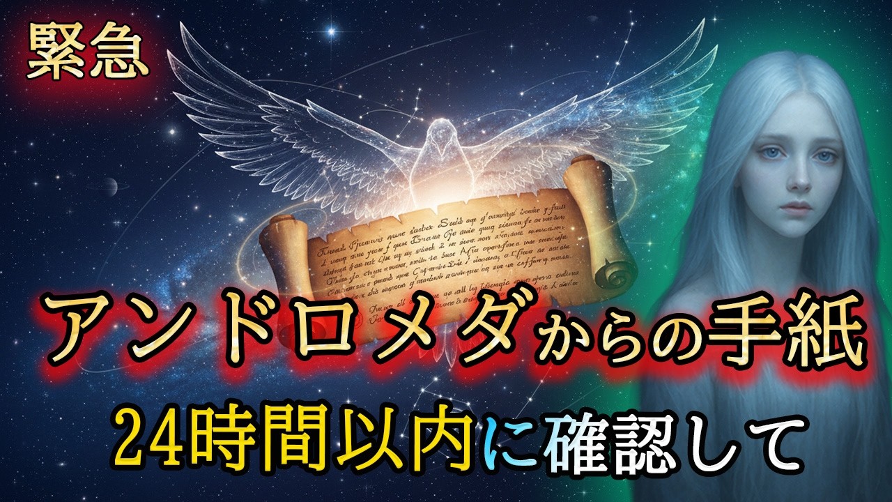 【※本日限定】至急ご確認ください。アンドロメダからあなたへ１通の手紙が届きました【プレアデスからのお告げ】
